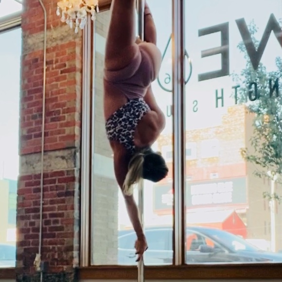 One Shoulder one piece Leopard Pink Swimsuit - Picture 4 of 5